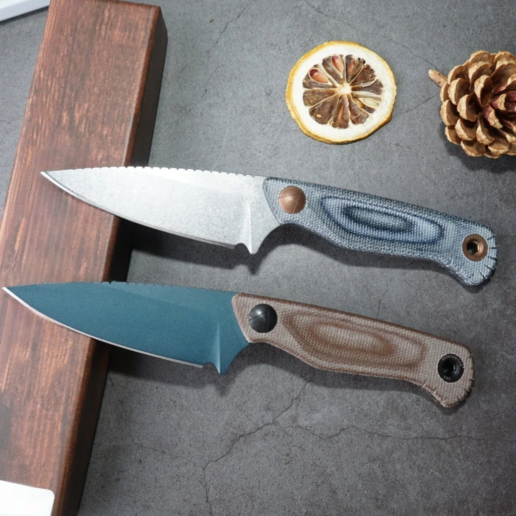 Fixed Blade Knife, W/ Sheath. Alloy Steel Blade, Shear Pin.