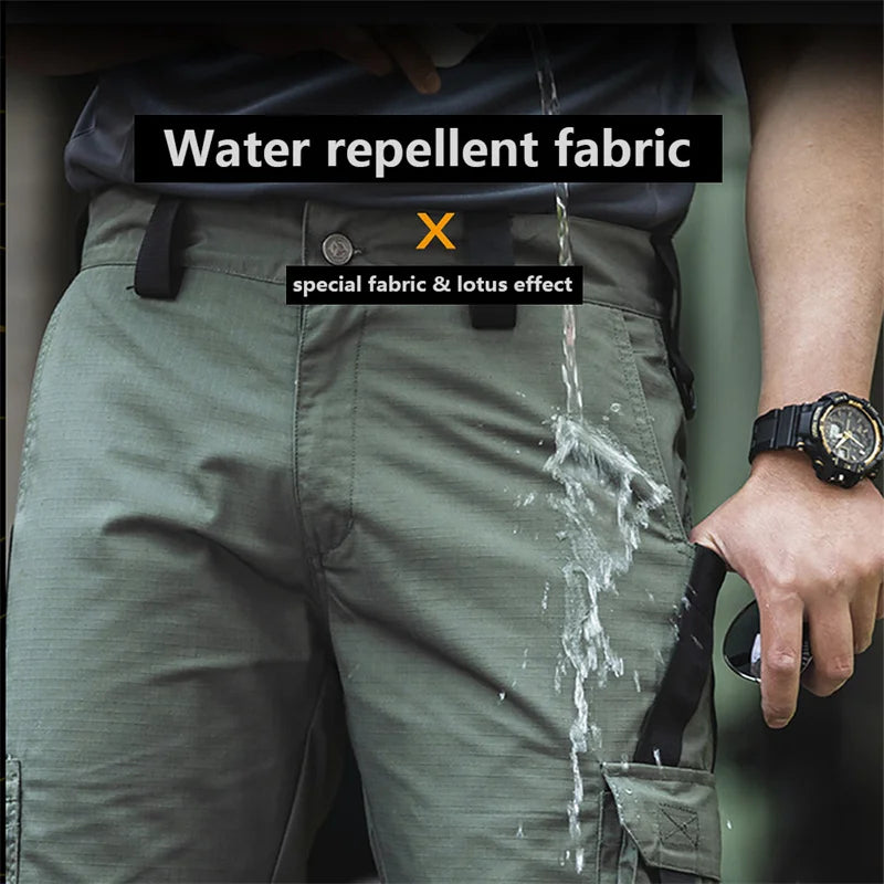 Tactical Shorts, Outdoor Work Pants. Men's Multi-pocket, Quick Dry, Wear-resisting Shorts.