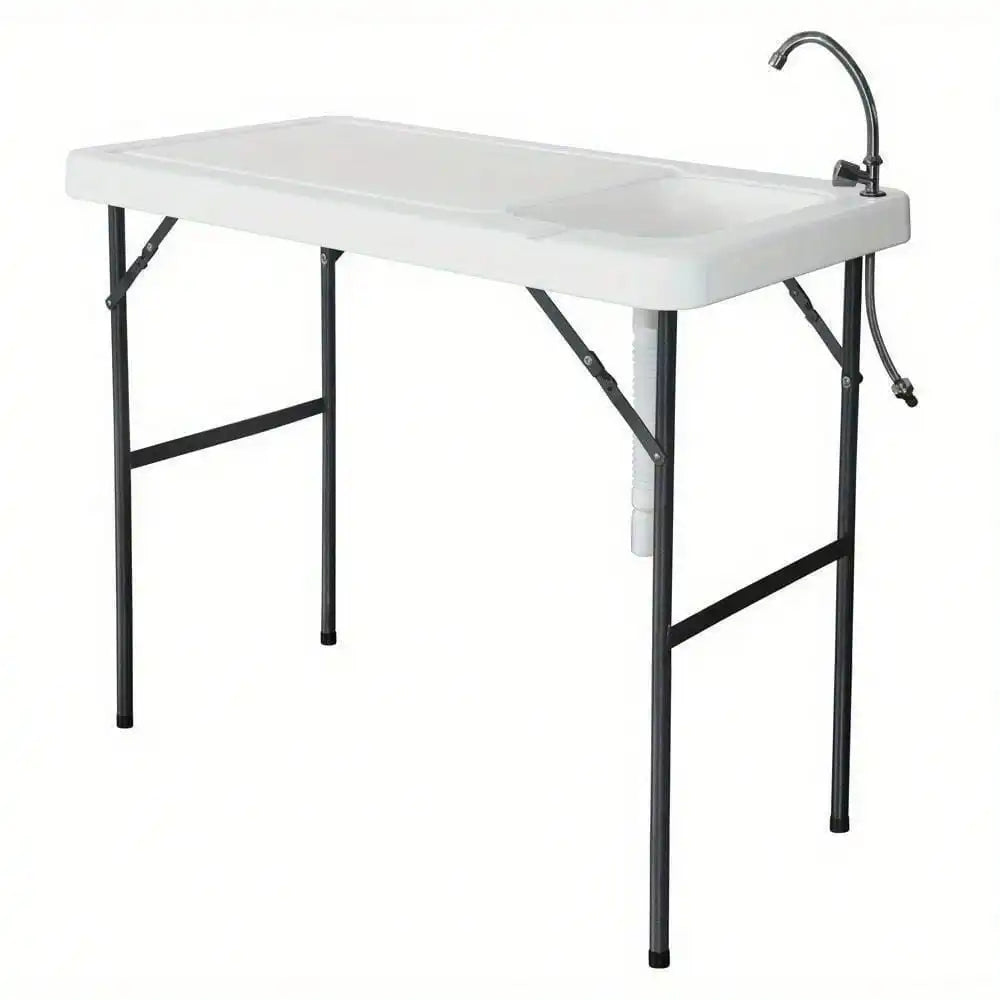 Fish Cleaning Table, Folding. Sink and Faucet, Portable.