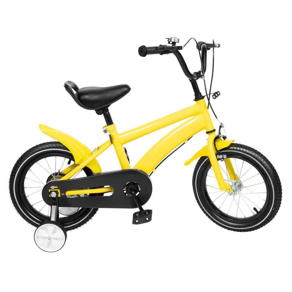 14 Inch Children's Bicycle with Safety Training Wheels - Dual Brakes.