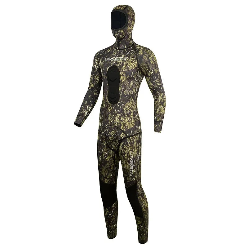 Camouflage 1.5mm Diving Suit. Split Body,Free Diving, Spearfishing.