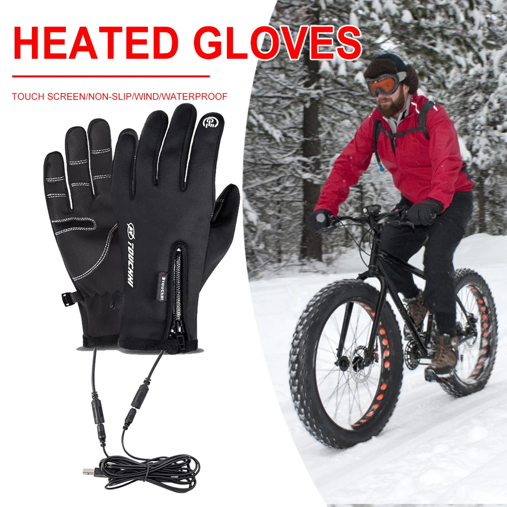 Heated Gloves. USB - Rechargeable, Water Proof, Skiing, Hunting, Fishing.