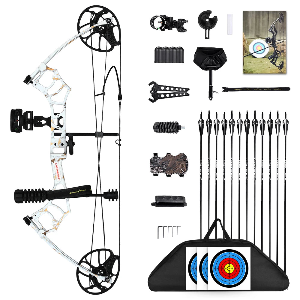 MOTION ZEUS Lightweight Compound Bow Set.10-50Lbs Adjustable .