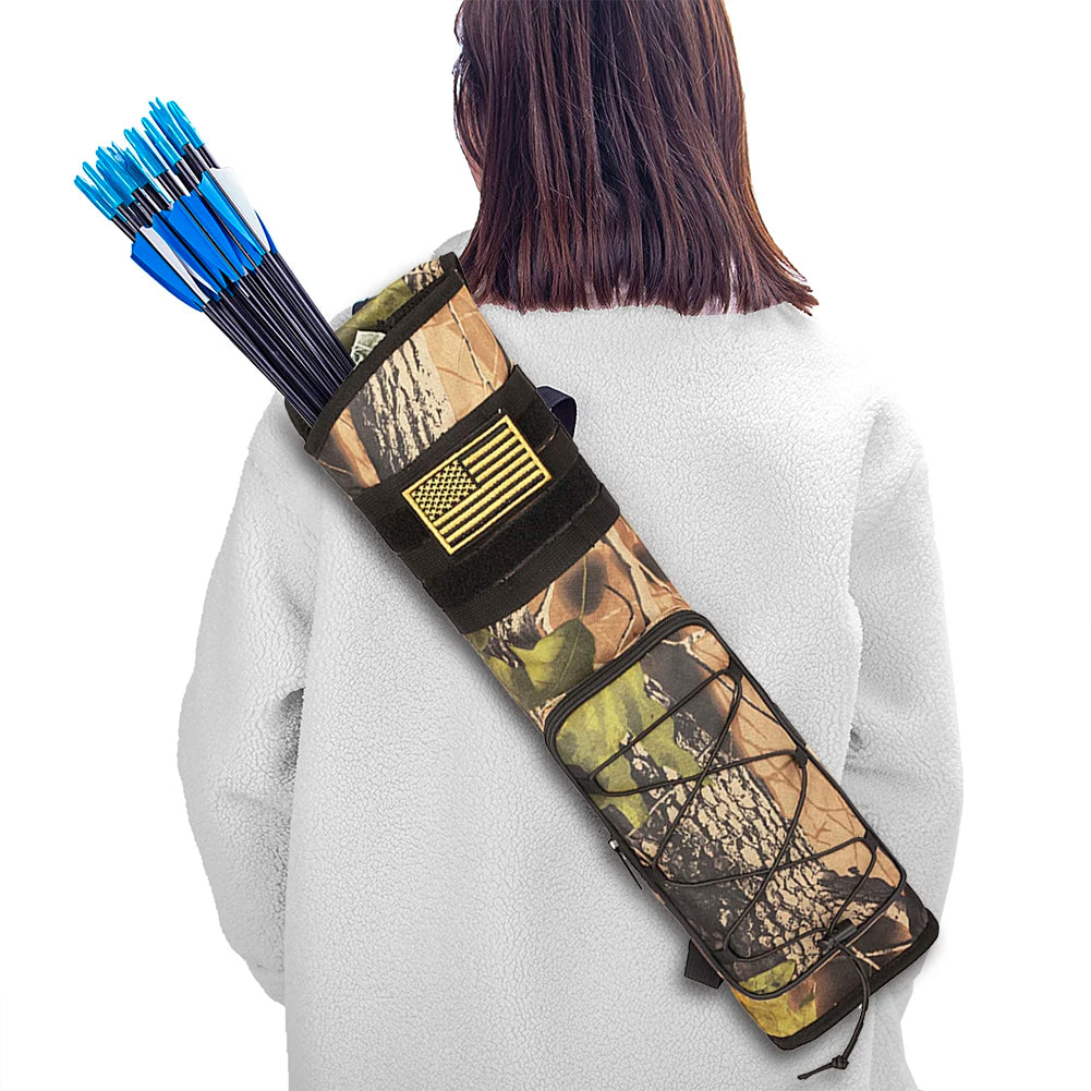Archery Quiver- Adjustable Strap - Multi-Pockets.