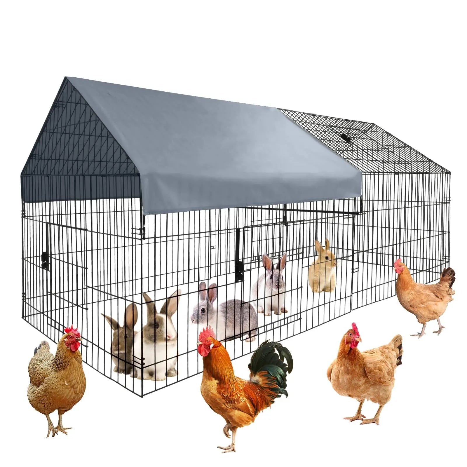 Large Chicken Coop, With Waterproof Cover, Small Animal Cage.