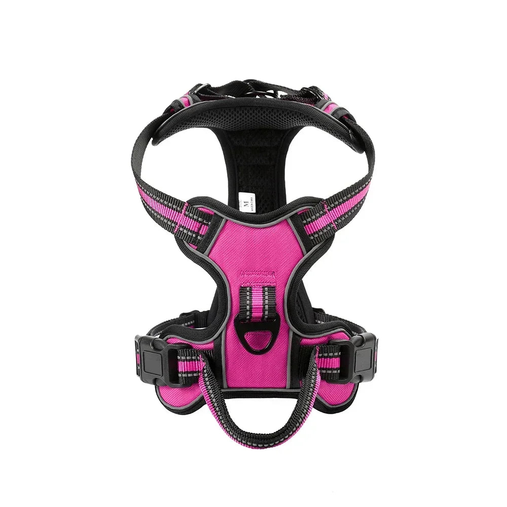 Adjustable Dog Harness Vest- Reflective -Soft Breathable- No Pull.