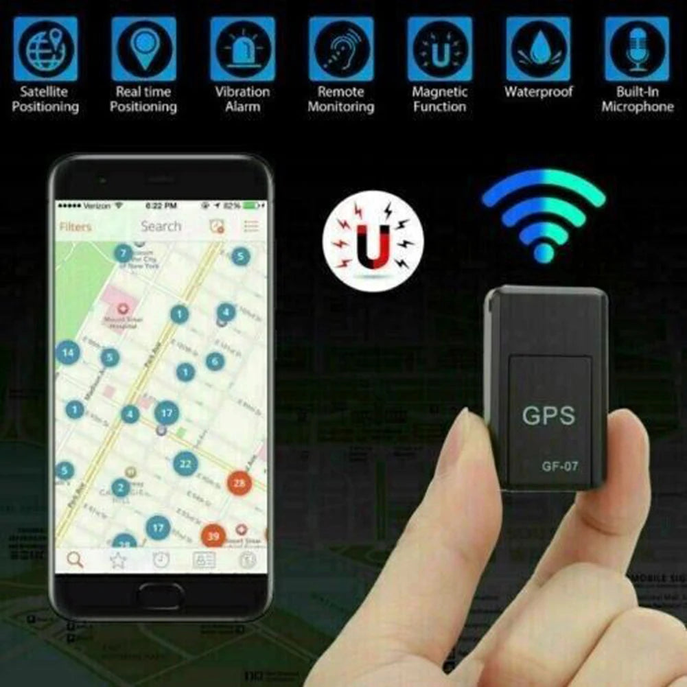 GF-07 GPS Tracker, Magnetic Locator, Waterproof, SIM Message Positioner.