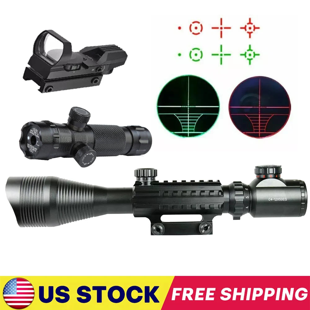 T-EAGLE ZS 6-24x50 FFP Tactical Zero Stop Rifle Scope. HD Glass Snipper Scope , Fits Carbine.