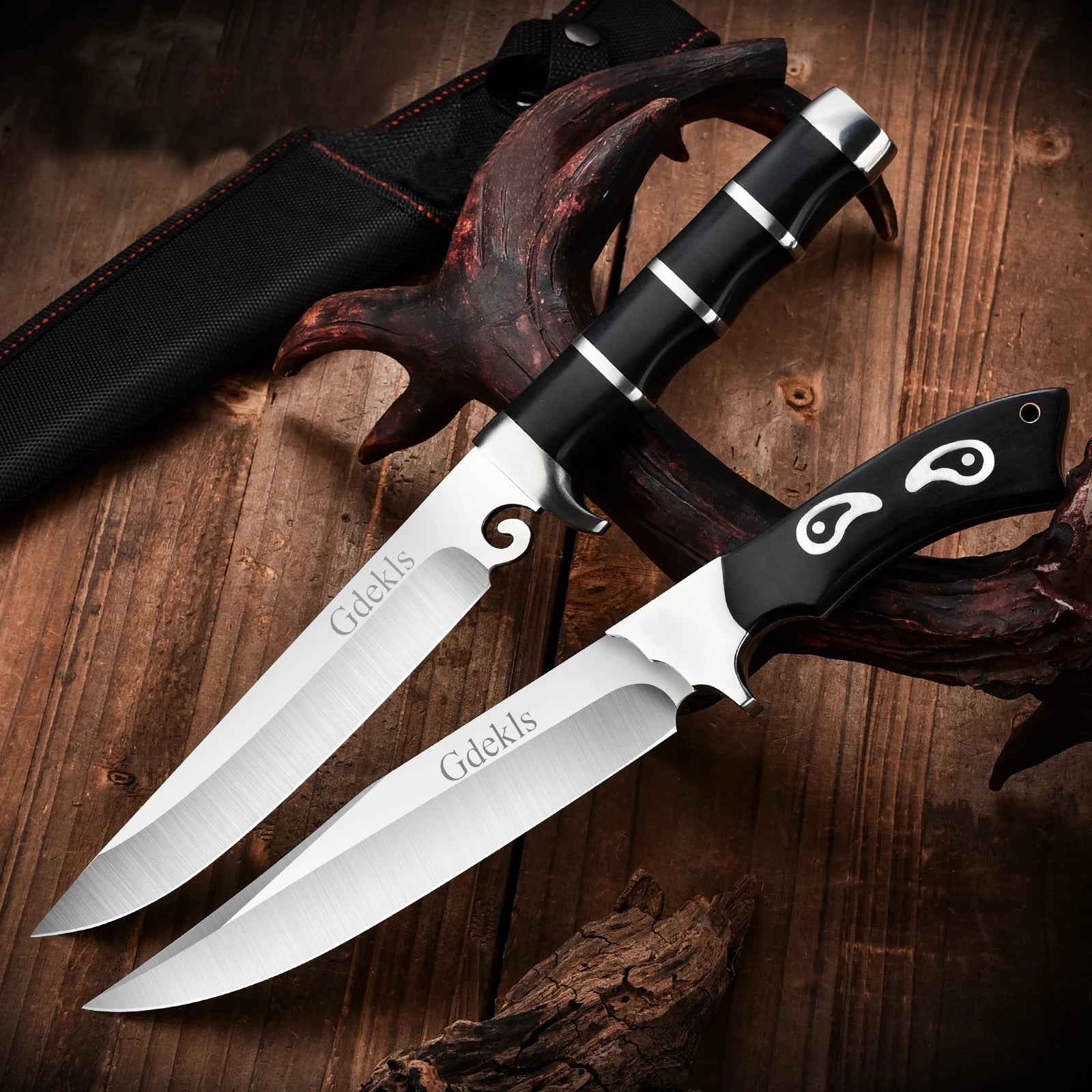 7Cr15 Stainless Steel Knife ,Faux Leather Sheath, Multi-Purpose Blade .