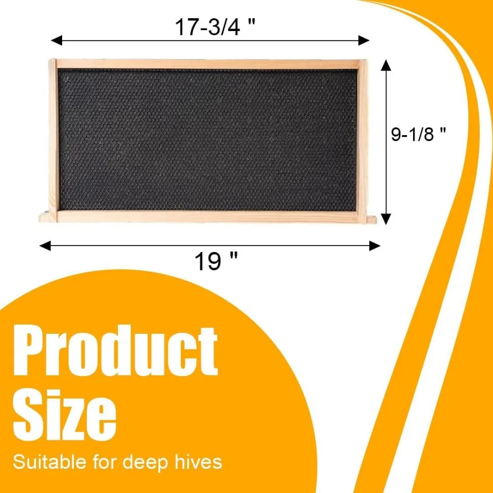 10 Frame Bee Hives, Hive Include 2 Deep Bee Box 2 Medium Beehive Box With Bee Frames And Wax Foundation.