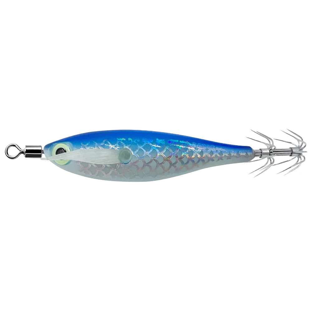 Luminous Squid, Cuttlefish Attracting Lure. Double Hook Bait.