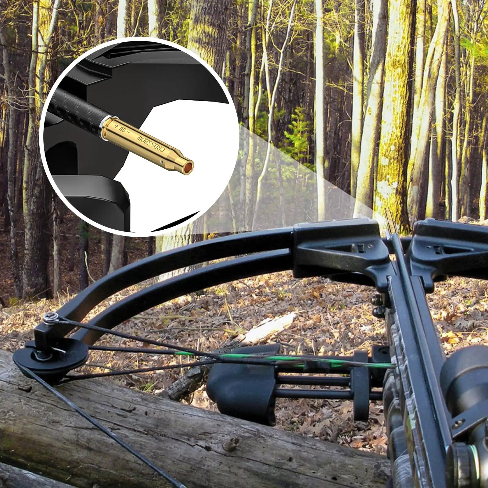 MidTen Crossbow Red Laser Bore Sight - Thread-On Sighting Tool - 2 Sets Of Batteries.