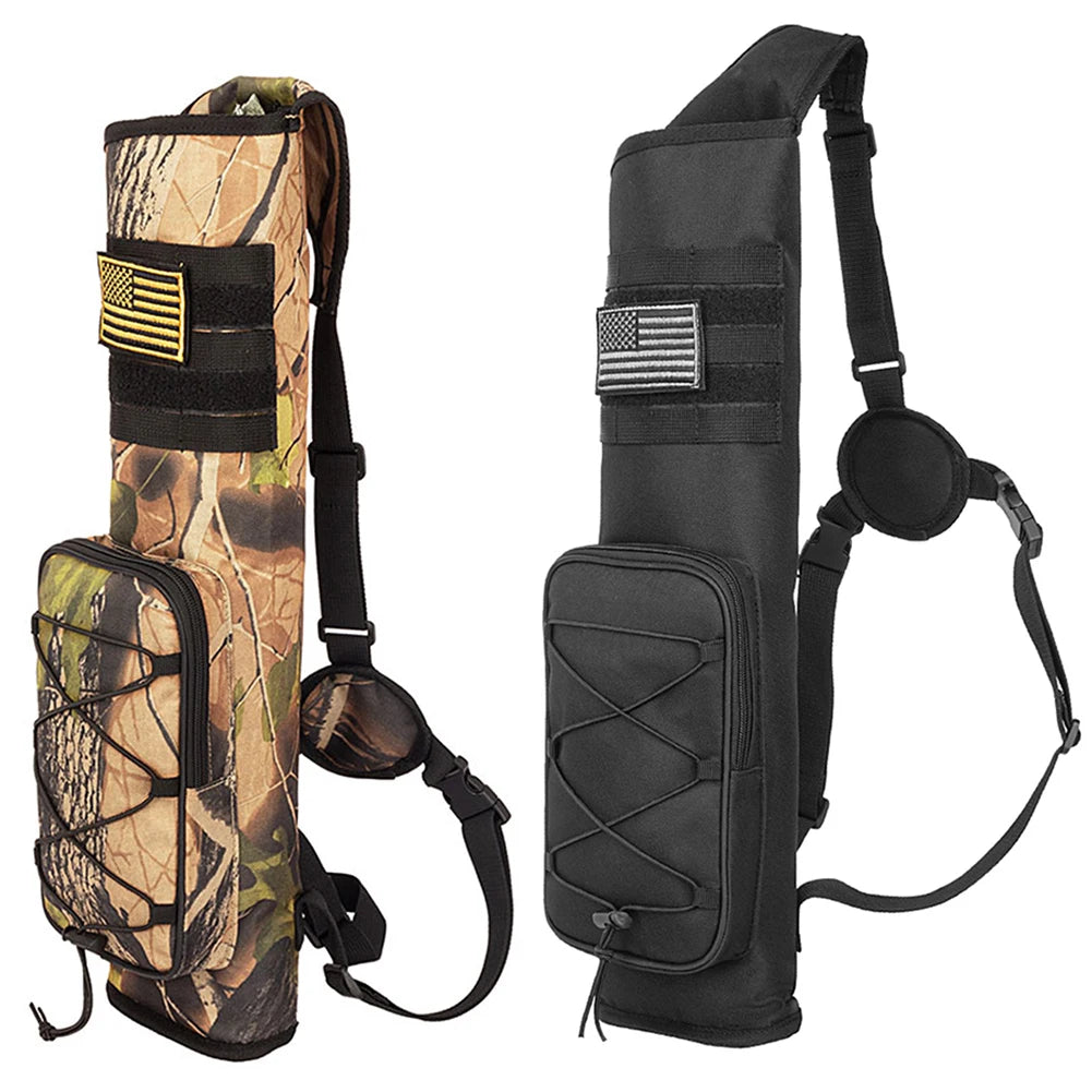 Archery Quiver- Adjustable Strap - Multi-Pockets.