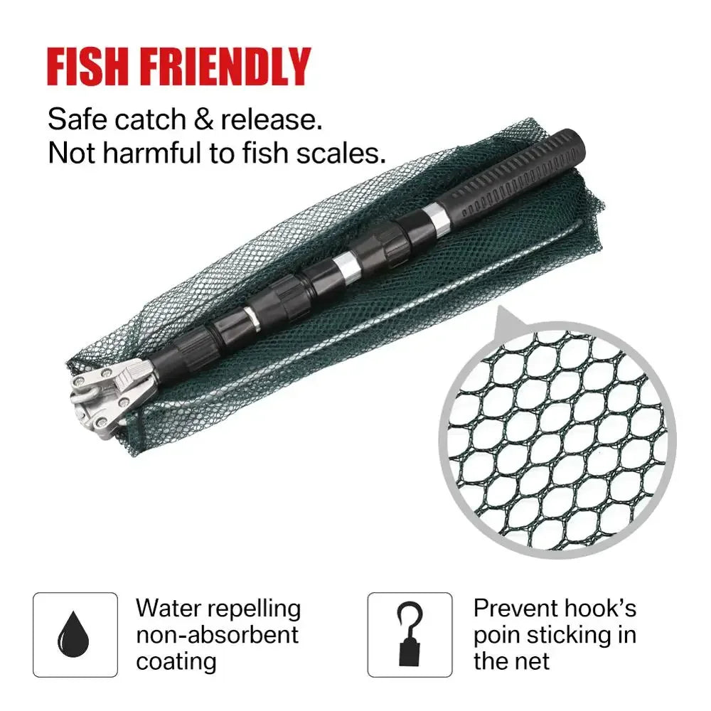 130CM Aluminum ,Telescoping ,Foldable Landing Net. Fishing, Catch & Release.