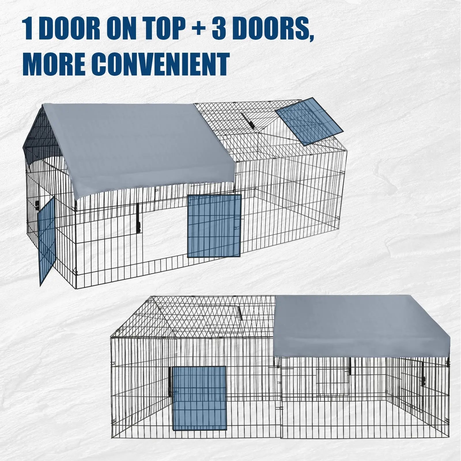 Large Chicken Coop, With Waterproof Cover, Small Animal Cage.