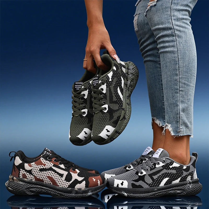 Men's Shoes Camouflage - Breathable - Anti Slip - Green Summer 2025 Designer Shoes.