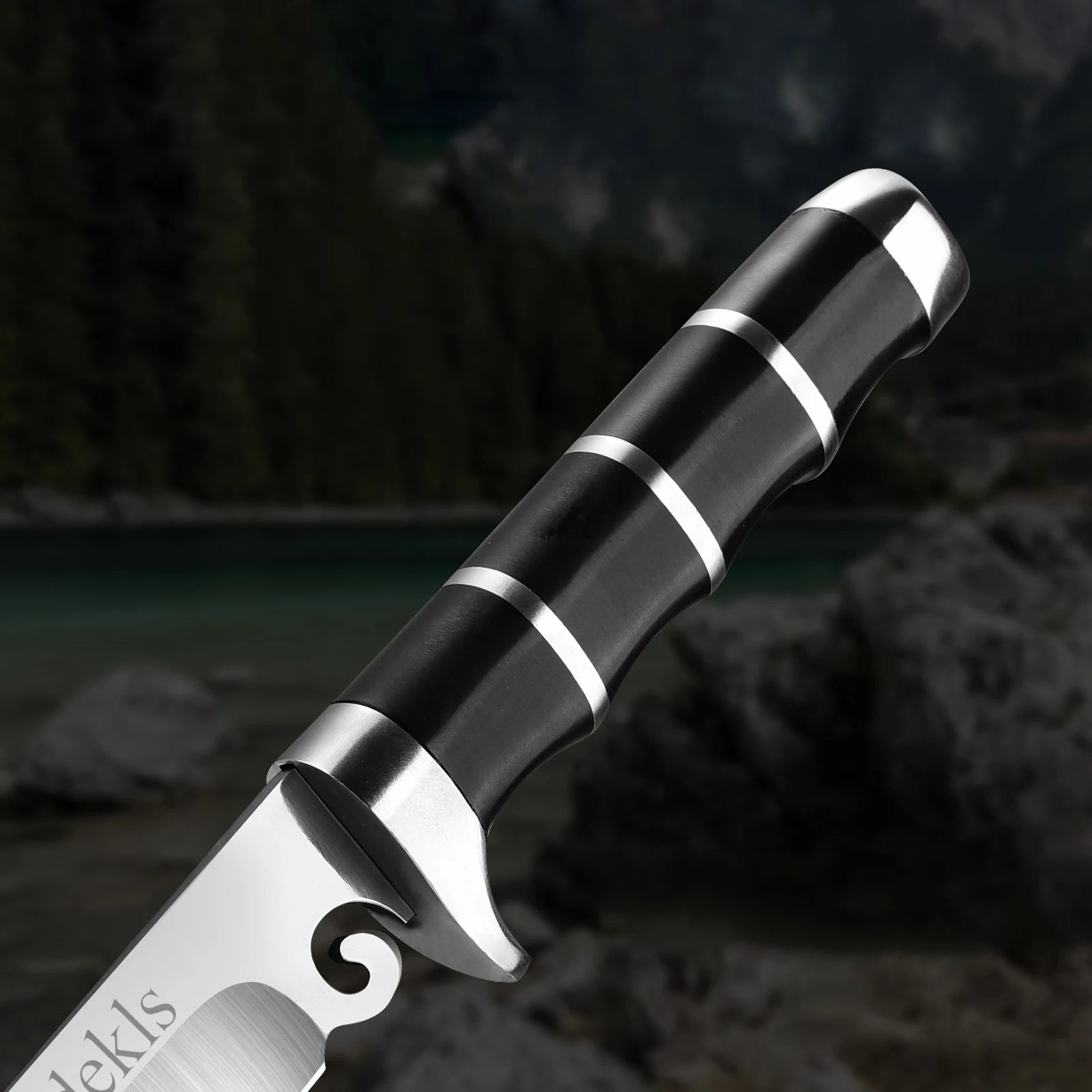7Cr15 Stainless Steel Knife ,Faux Leather Sheath, Multi-Purpose Blade .