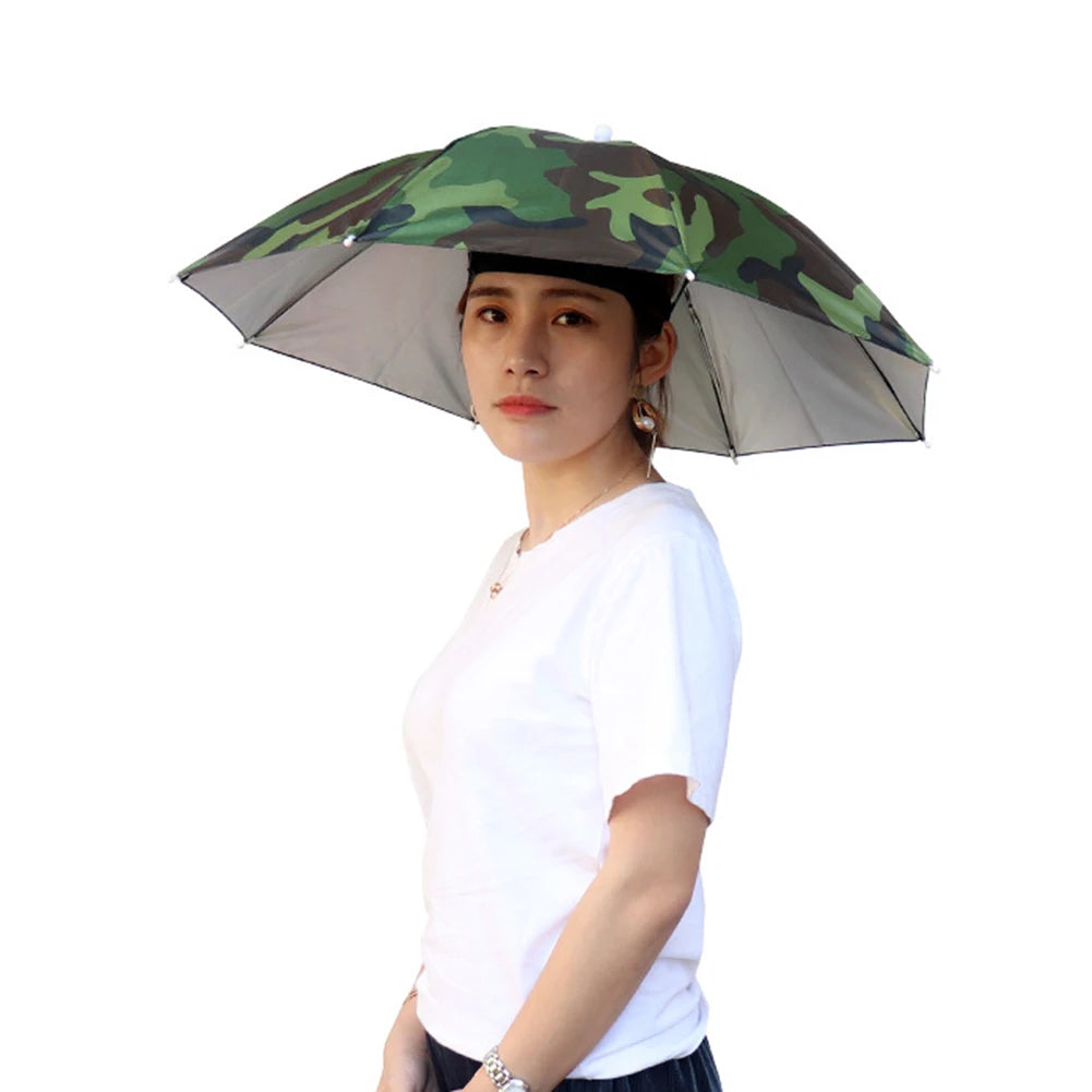 69/95cm Umbrella Hat, Foldable. Sunshade Headwear. Waterproof .