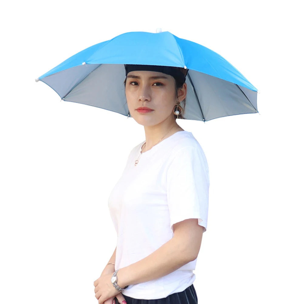 69/95cm Umbrella Hat, Foldable. Sunshade Headwear. Waterproof .