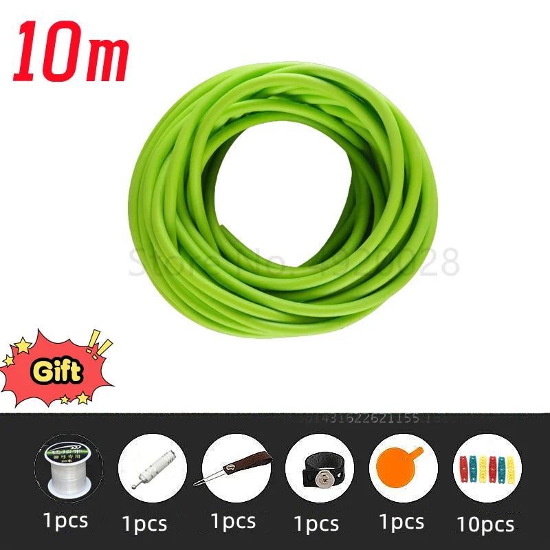 Rubber Tube. 10M For Hunting- Shooting 2X5mm Diameter.