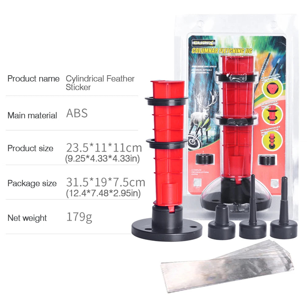Archery Arrow Fletching Jig . Convenient Scale Column .