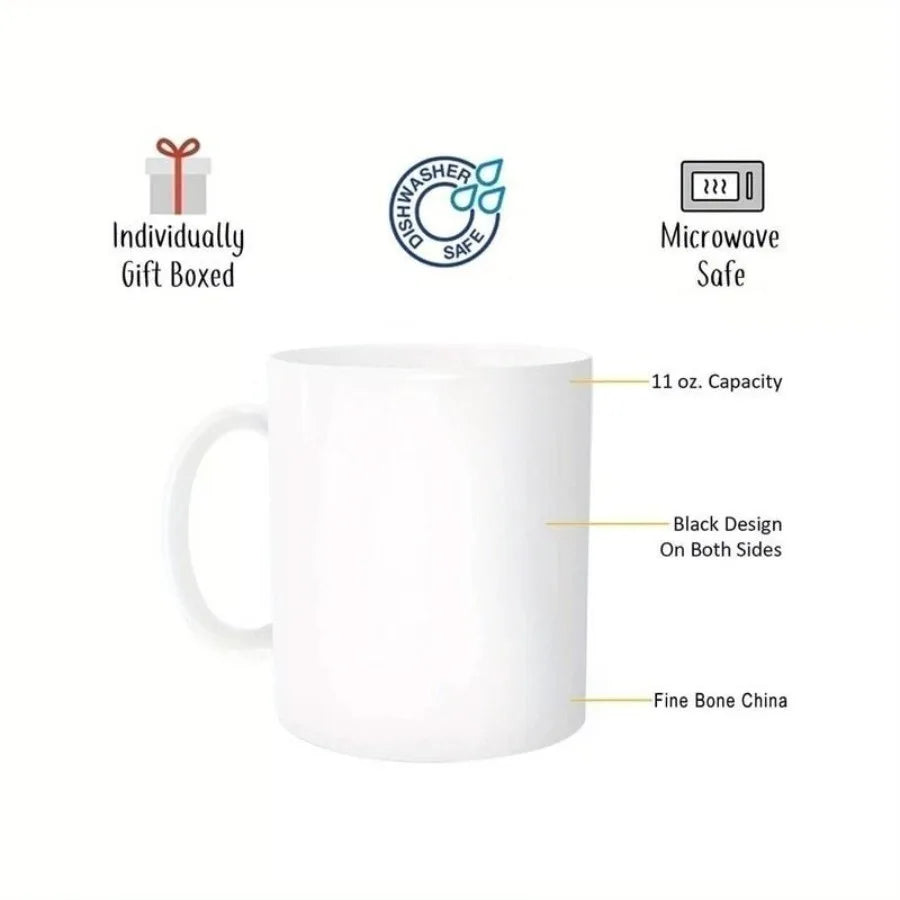 " GOTTA LOVE A GOOD POLE DANCE " Coffee Mug With Fish Pattern ,11 Oz.