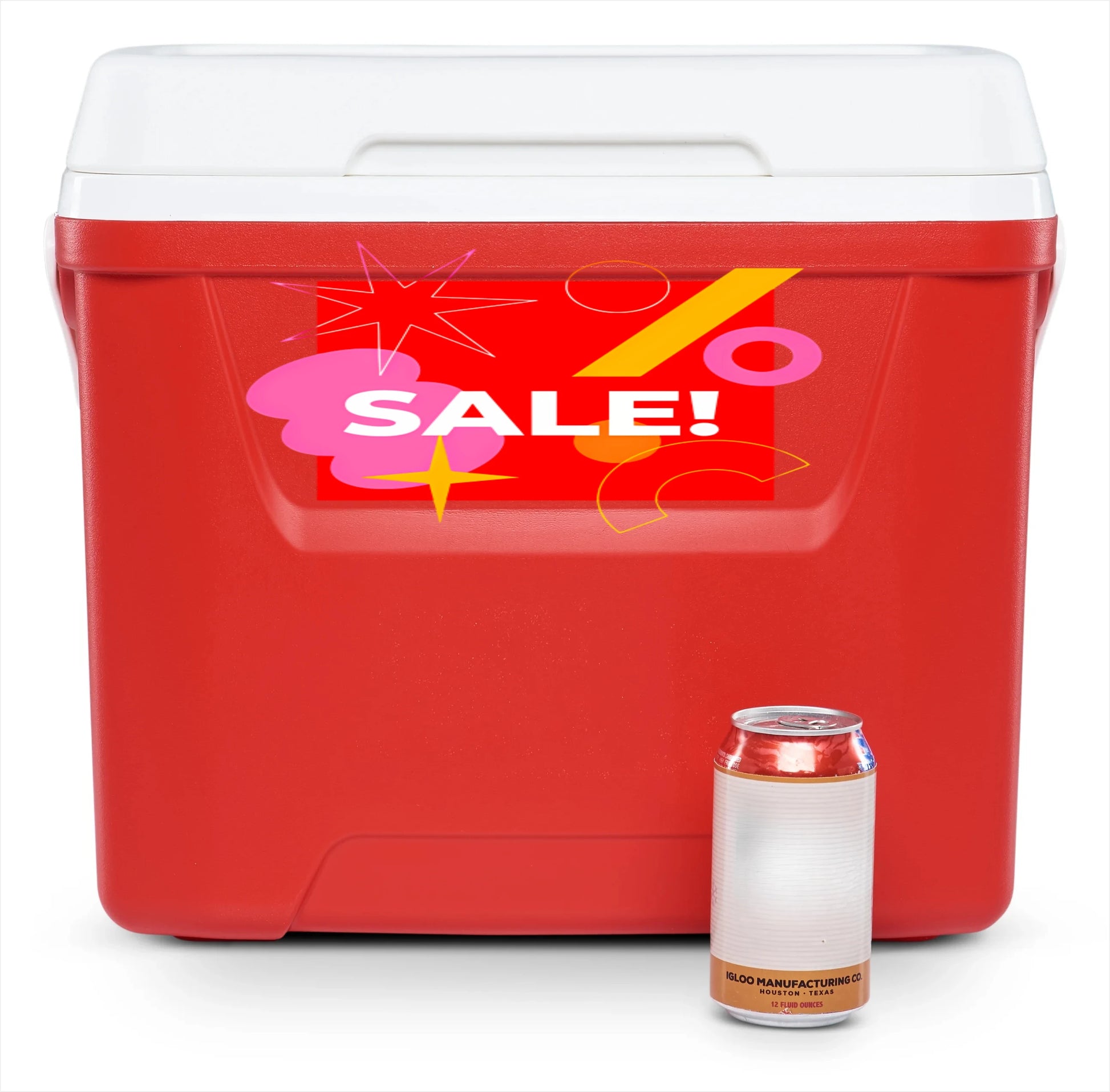 28 QT Cooler, Swing-Away Handle. Picnic ,Camping, Parties.