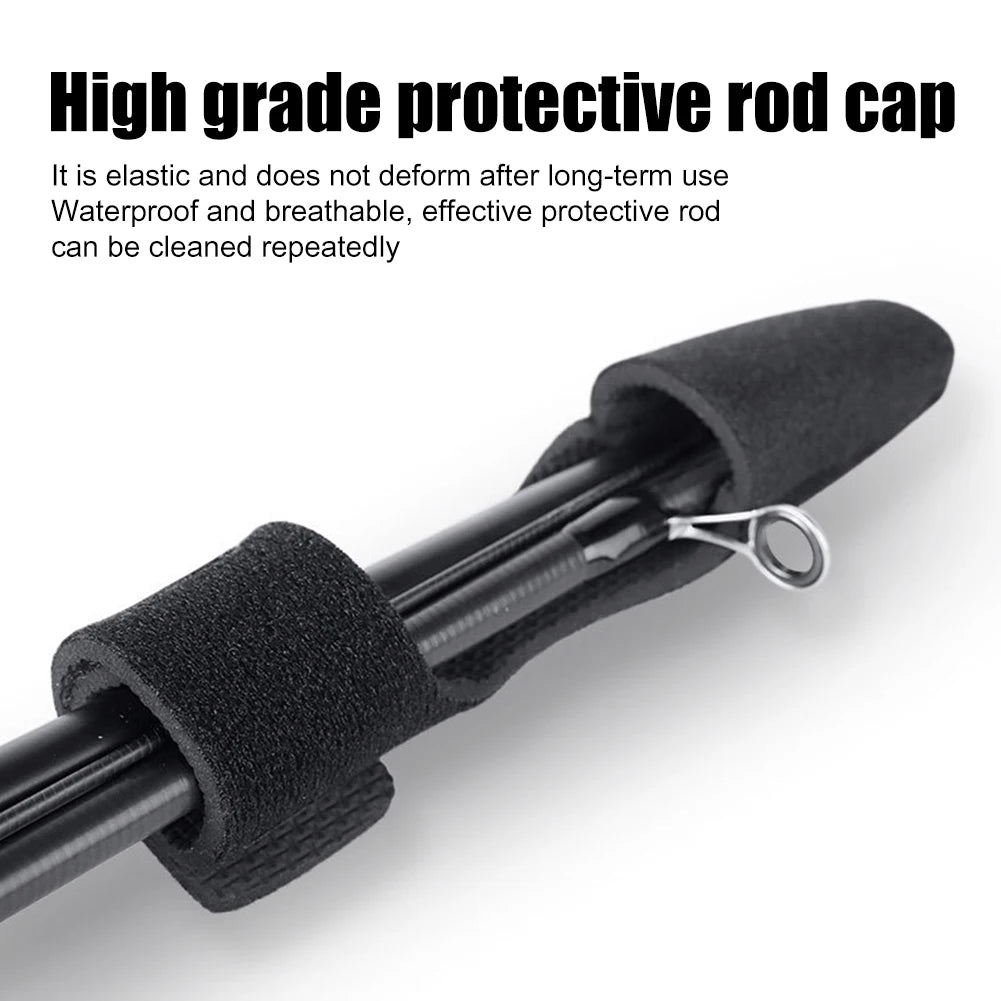Rod Tip Protective Cover. Portable, Foldable, Elastic Carry Strap .