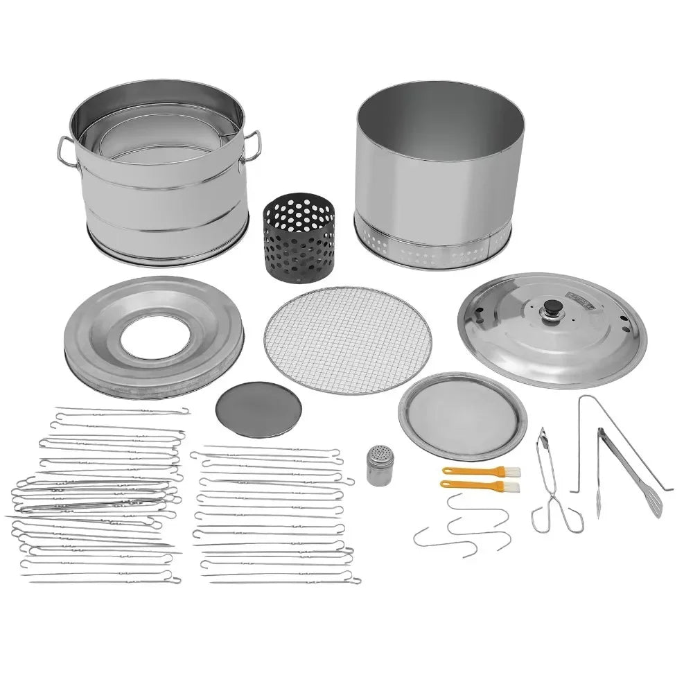 Stainless Steel Barbecue Grill Charcoal Grill with 50* Skewers for Camping & BBQ.