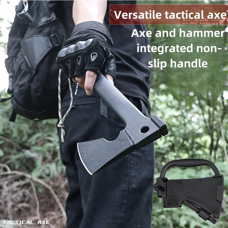 Camping Axes W/ Nested, Serrated, Wood Saw Knife & Magnesium Fire Starter.