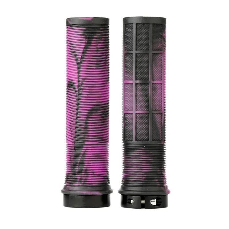 Rubber Lock-on Grip - Shockproof - Non-slip Mountain/Road Bike Handle Cover.