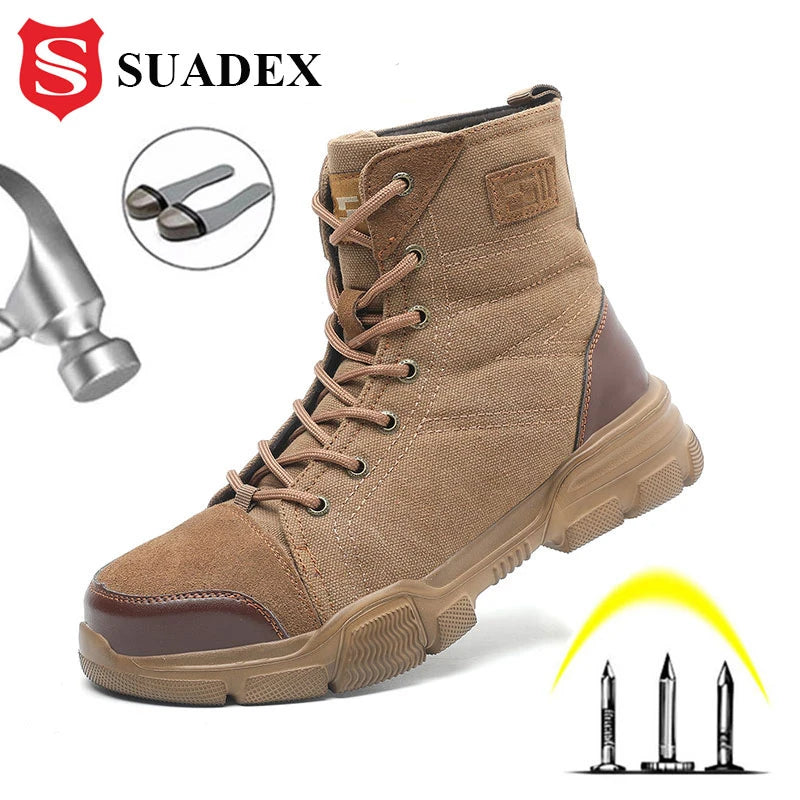 SUADEX Steel Toe Boots. Indestructible ,Work - Safety Boots .