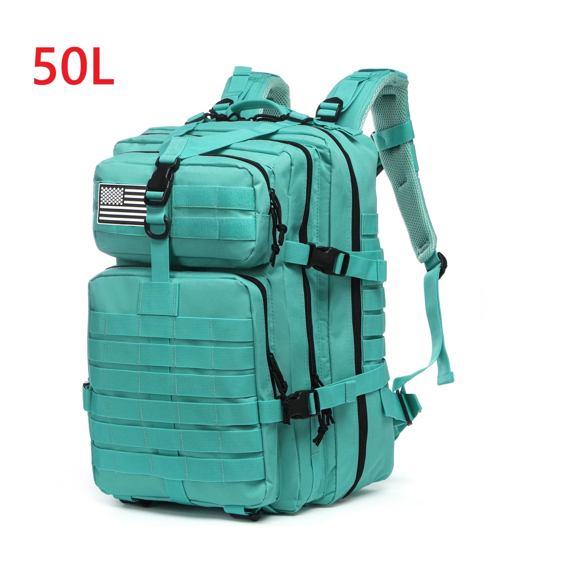 25L/50L Sturdy Nylon Waterproof, Tactical Camping, Hiking Backpack.