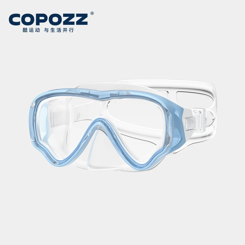 COPOZZ Diving Mask - Kids Full Face - HD Anti Fog Scuba Mask.