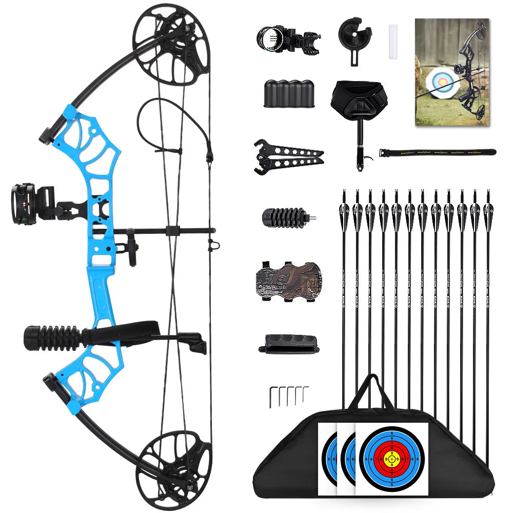 MOTION ZEUS Lightweight Compound Bow Set.10-50Lbs Adjustable .