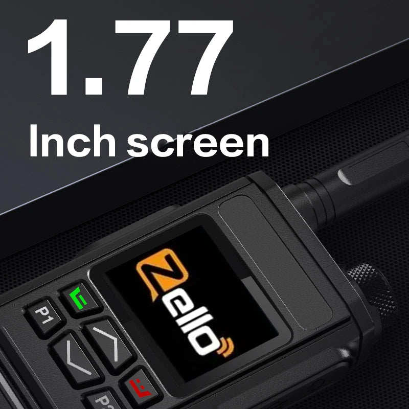 Zello 4G LTE & Wi Fi  walkie Talkie - Bluetooth Connection, Long Battery Life, Fast Charging.