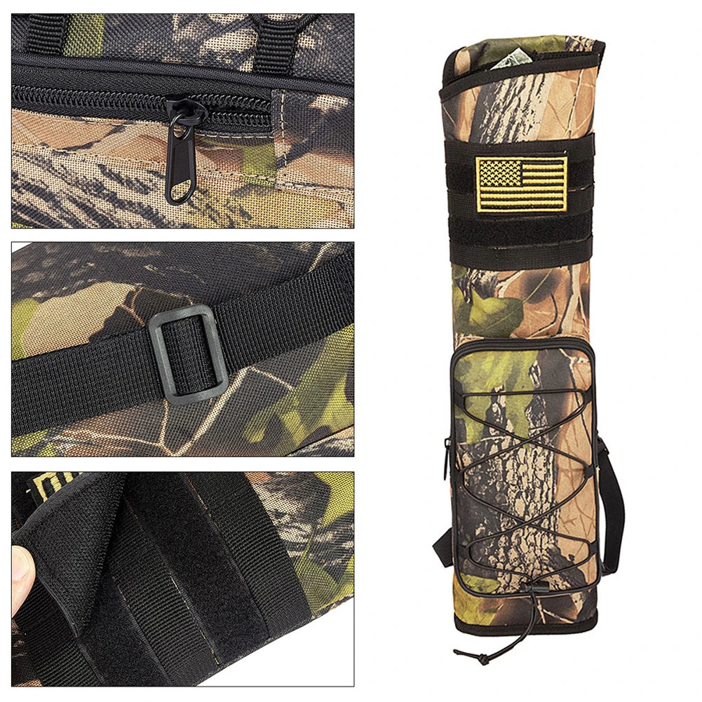 Archery Quiver- Adjustable Strap - Multi-Pockets.