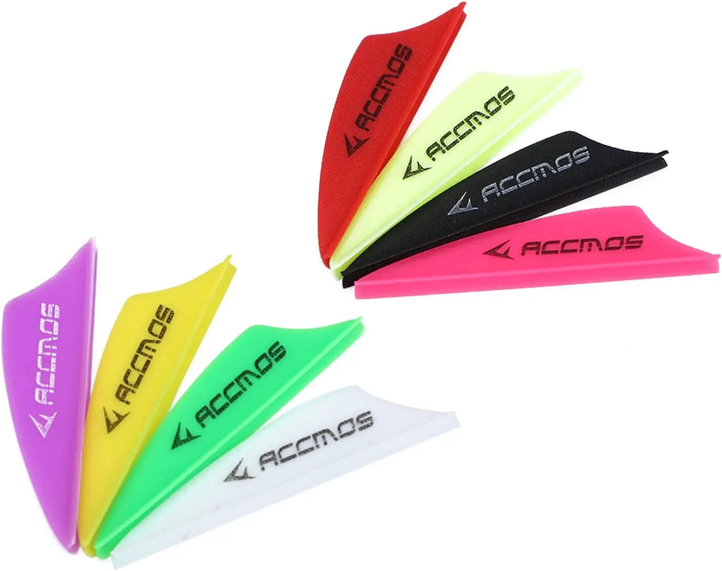 1.75 inch Archery Arrow Vanes. Plastic Arrow Feather Fletching for DIY Archery Hunting Targeting Arrows (50pcs)
