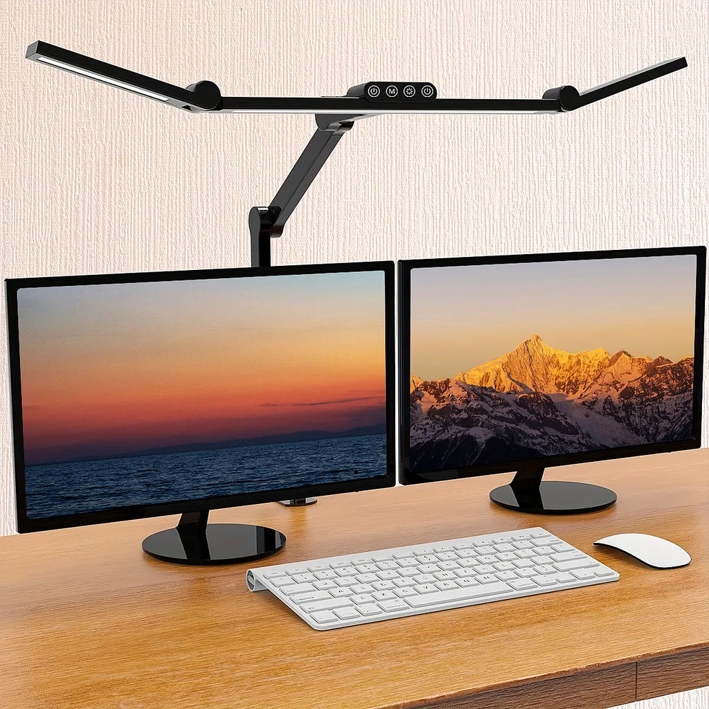 Led Desk Lamp with Clamp, For Home Office with Atmosphere Lighting, 24W Ultra Bright.