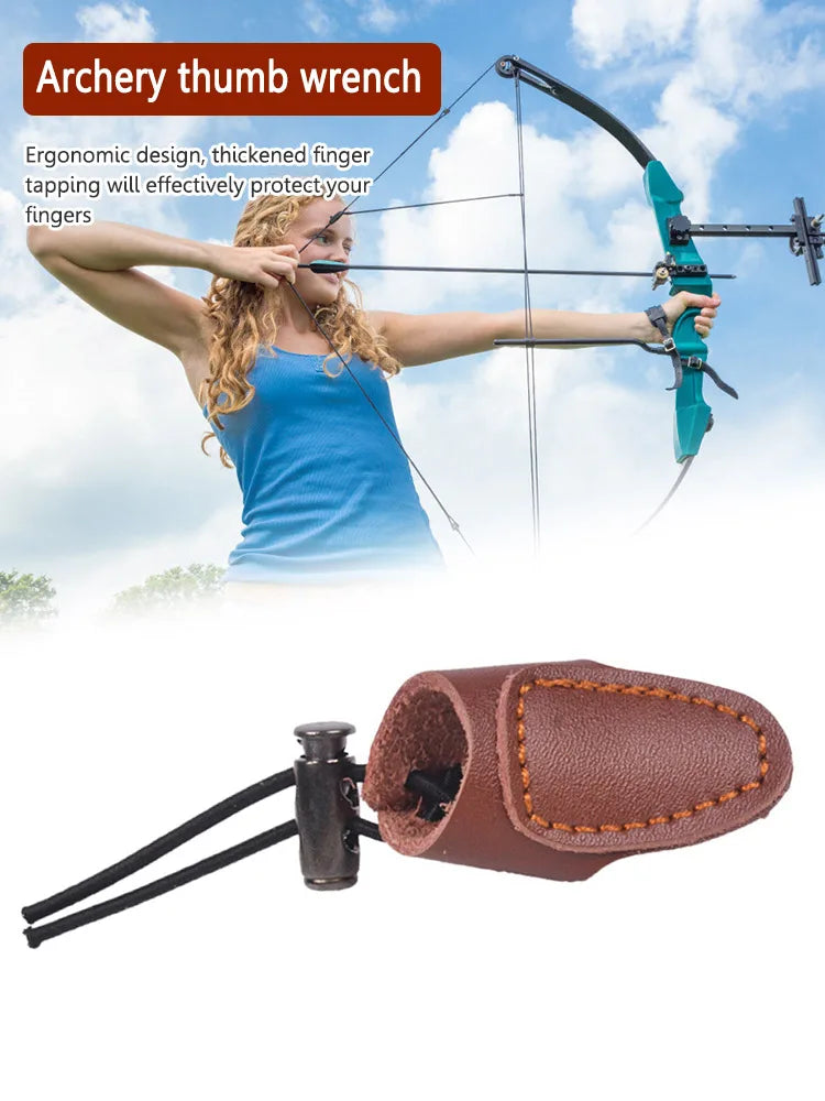 Bow & Arrow Finger Tip Protector. Archery Thumb Protective Gear.