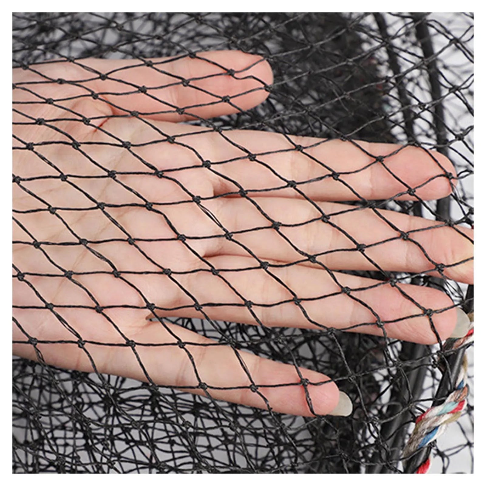 Long Fishing Nets. 27-33cm Shrimp Trap. Collapsible, Lightweight.