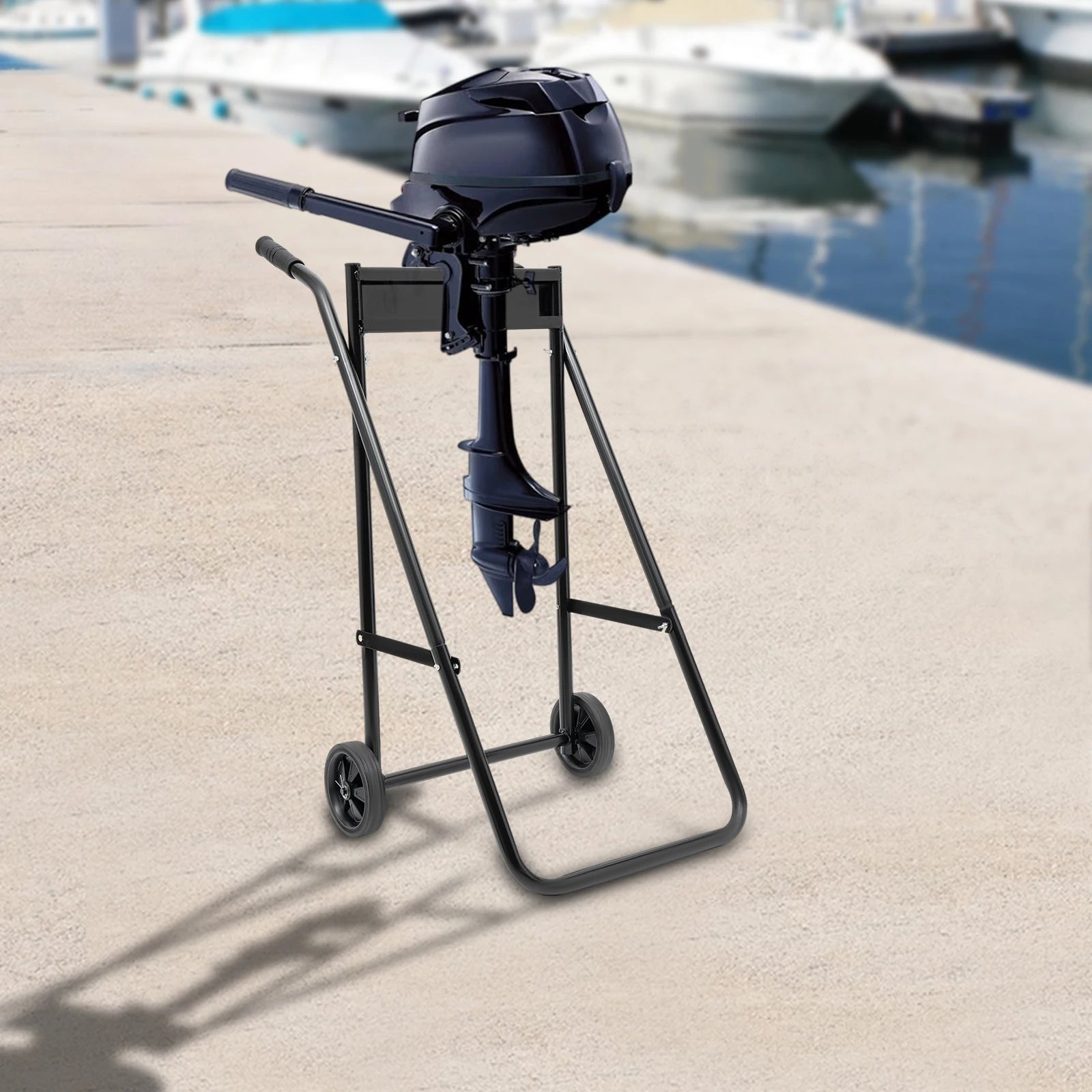 Folding Outboard Boat Motor Cart,154LBS Capacity, Multi Purposed Motor Stand.