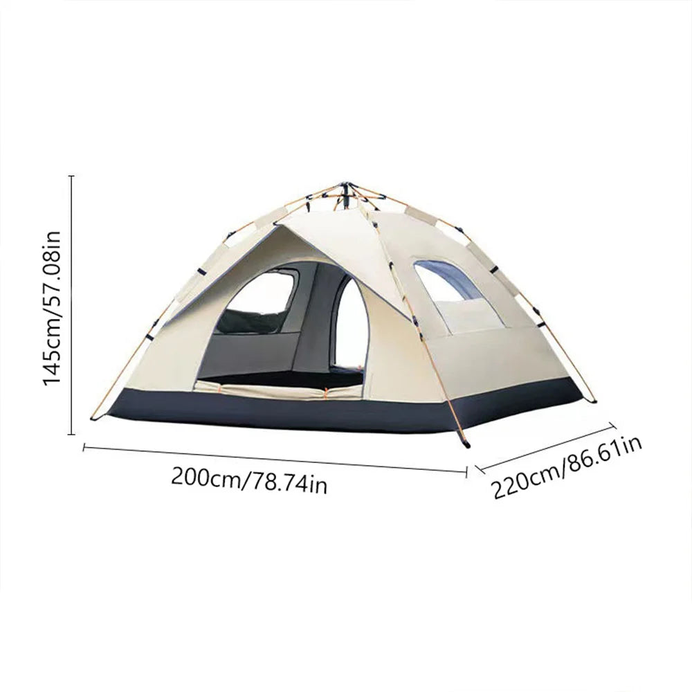 Automatic, Quick-opening Tent. Two Doors And Two Windows.