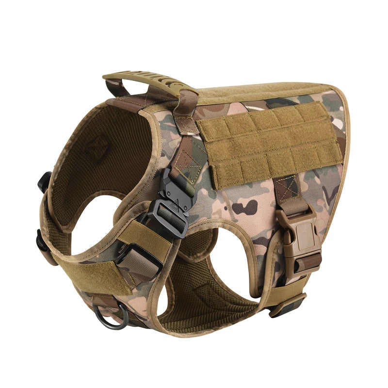 Tactical Military Vest,Tactical Training Dog Harness and Leash Set For All Breeds Dogs.