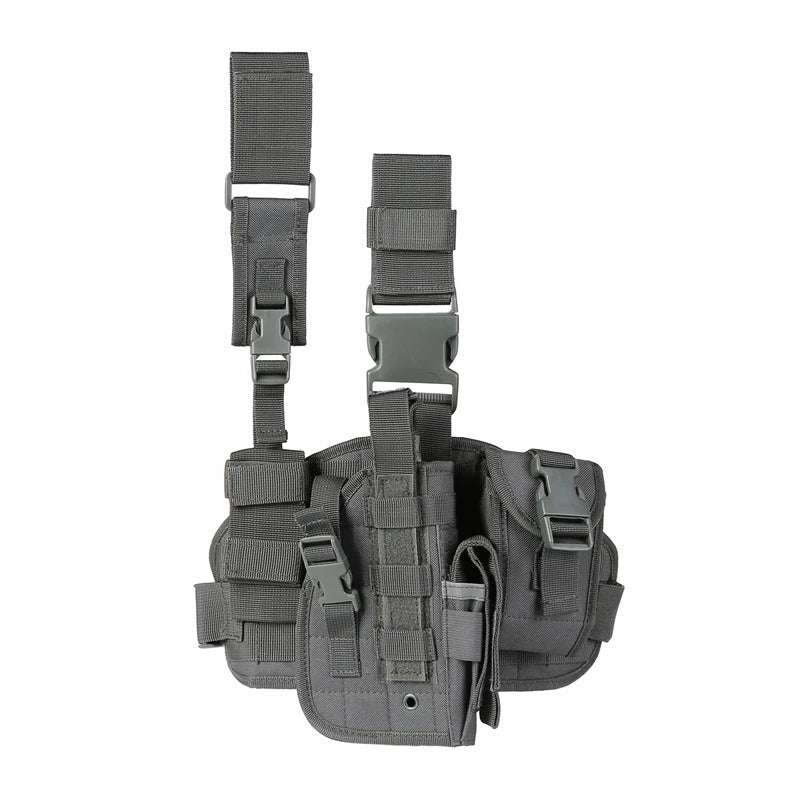 Tactical Leg Gun Holster. Multi-Function Camouflage Bag. Phone Pocket.