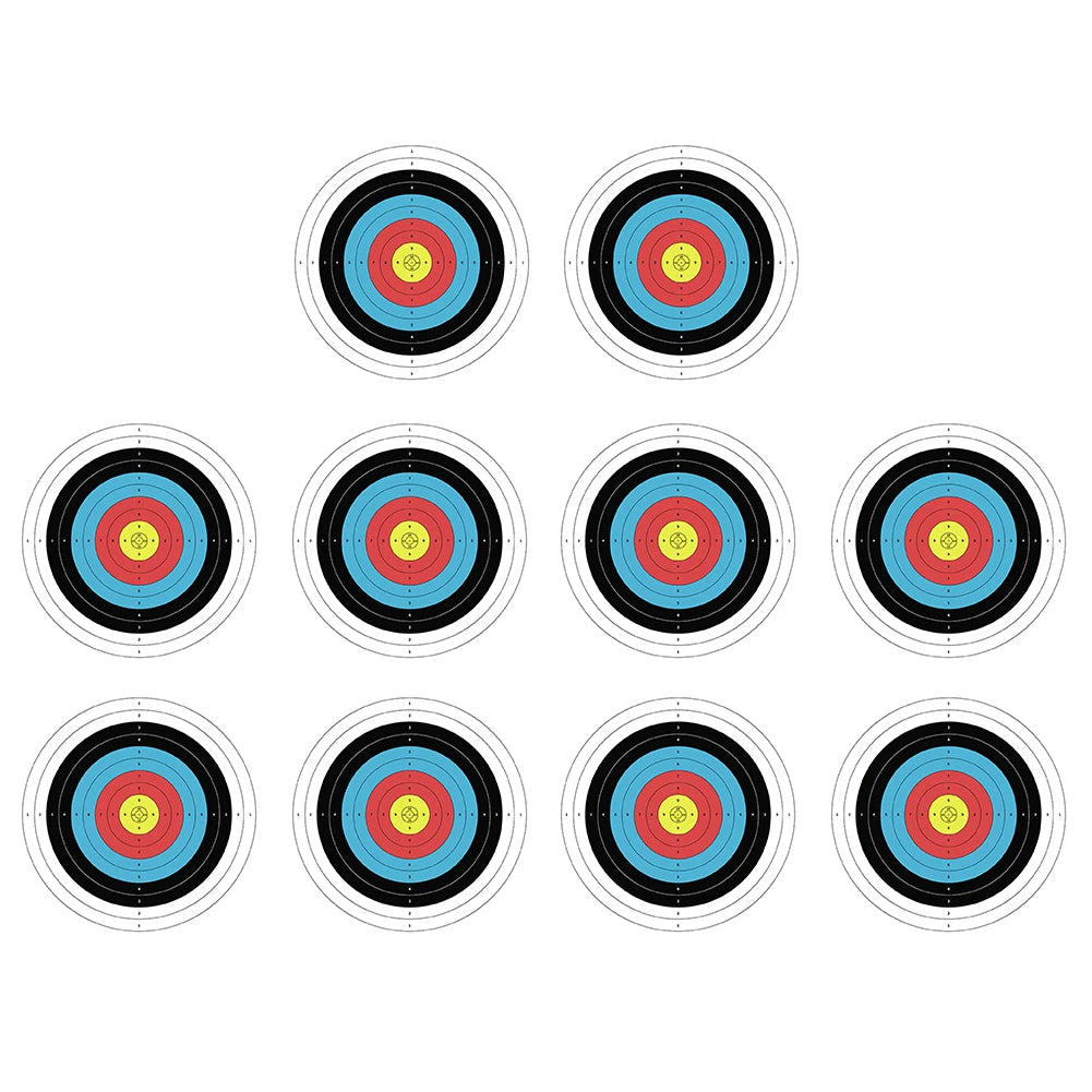 10pcs Practice Target Papers. Professional Bow Arrow . Darts - Knives.