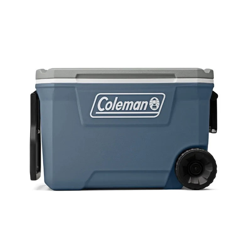 Coleman 316 Series. 62QT Ice Chest, Wheels, Leak-Resistant.