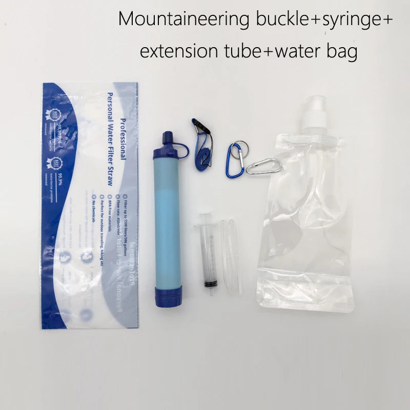 Outdoor Mini Water Filter, Purification, Portable, Hiking, Survival or Emergency.