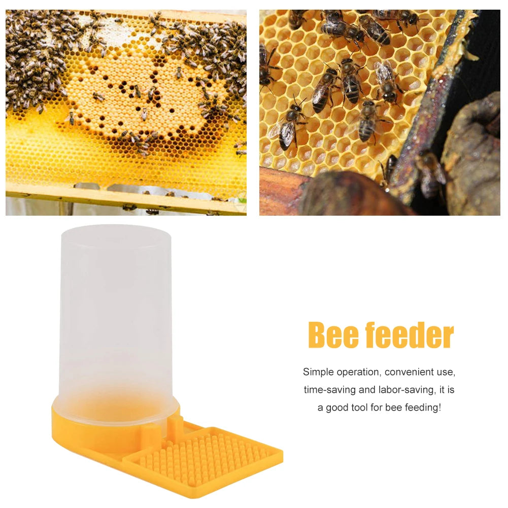 Plastic Bee Drinking Waterer -  Feeder, Safe Non-toxic, Lightweight - Door Feeding - Drinking Water Box.