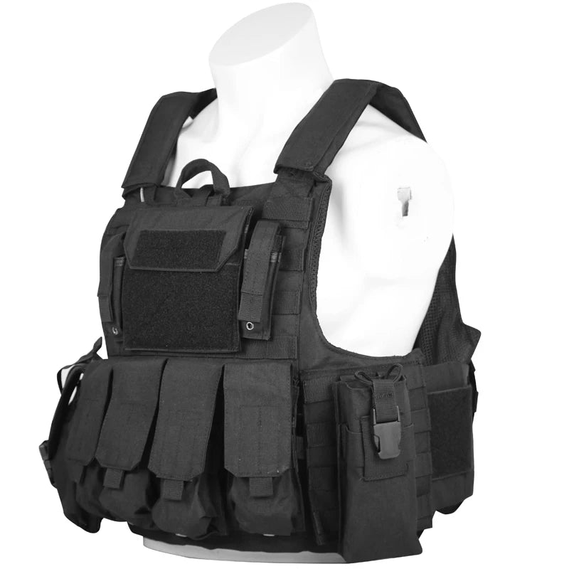 LQARMY Tactical Vest. 1000D Quick Release Plate Carrier. Chest Rig.